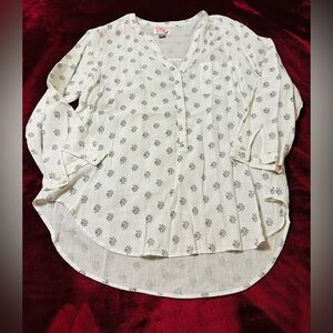 Old Navy Poppy Tunic XL White & Black